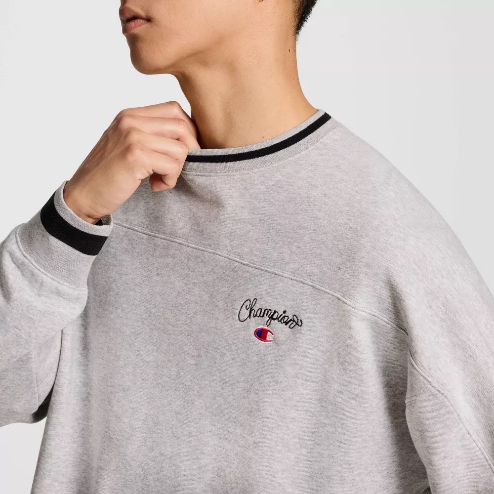 Champion Gray Men's Sweater (small script) Size Medium